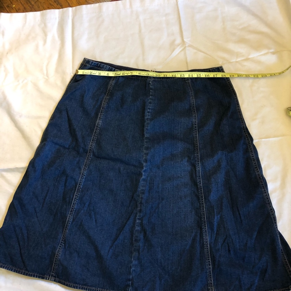 Liz and Co A line jean skirt